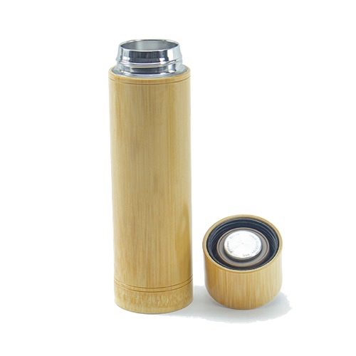 Bình giữ nhiệt bằng tre - Bamboo Thermos Flask 500ml