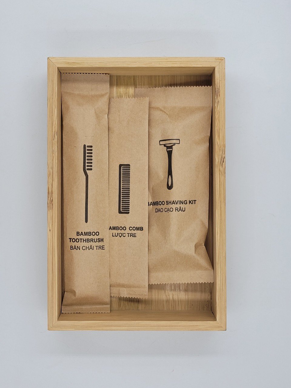 Bộ Đồ Dùng Amenities cho Khách Sạn - Đồ Dùng Cá Nhân bằng Tre Thân Thiện Với Môi Trường