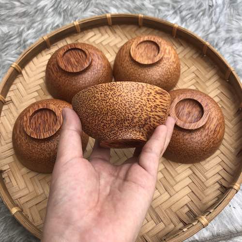 Chén gỗ dừa - Tô gỗ dừa - Coconut Wooden Bowl