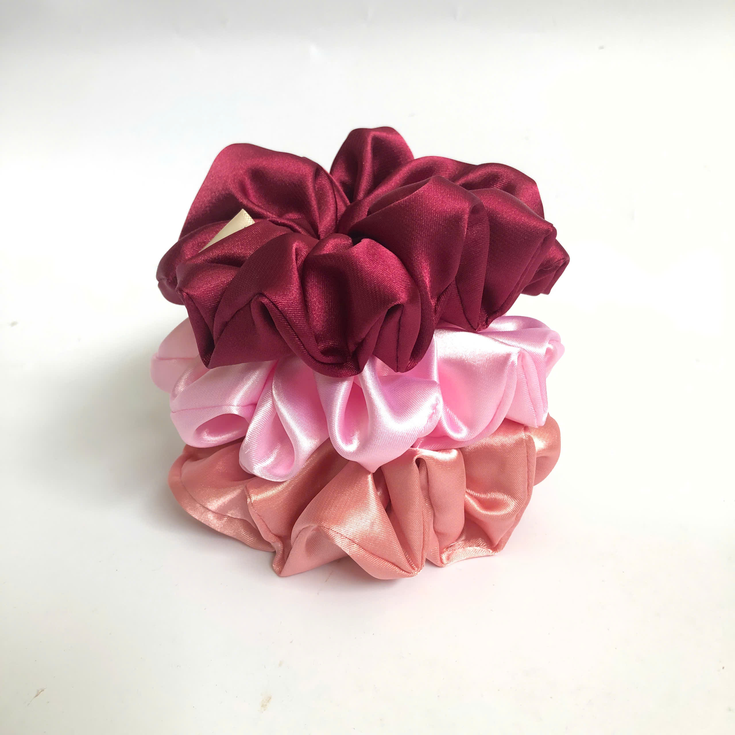 Dây Cột Tóc Scrunchie Handmade -Lụa Bóng Xinh Xắn Siêu Co Giãn