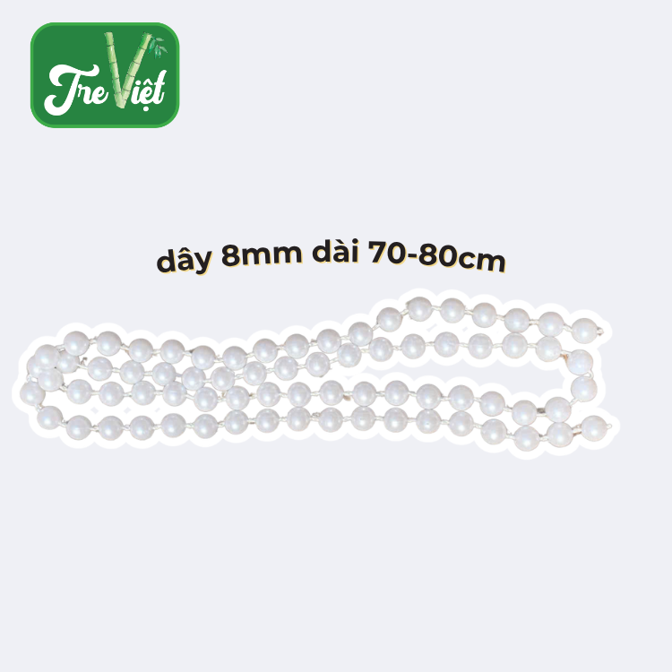 Dây quai nón lá ngọc 8mm dài 70-80cm - dây ngọc đeo nón lá