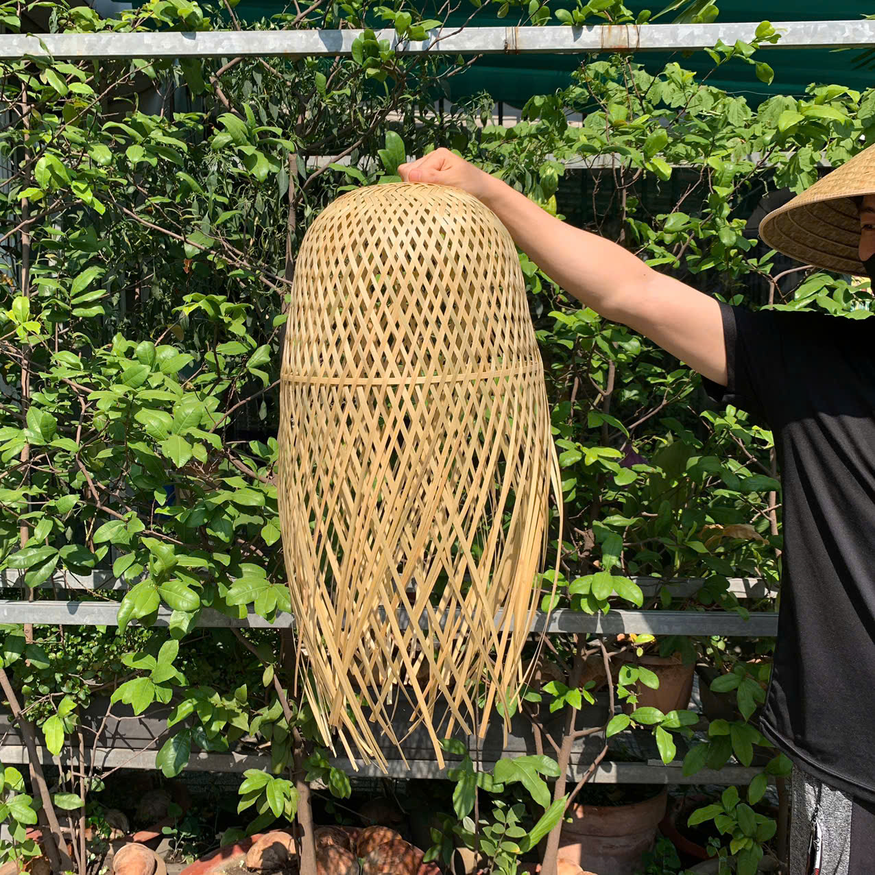 Chụp Đèn Tre Tua Rua Trang Trí Nhà hàng, Khách Sạn, Quán Cafe, Homestay