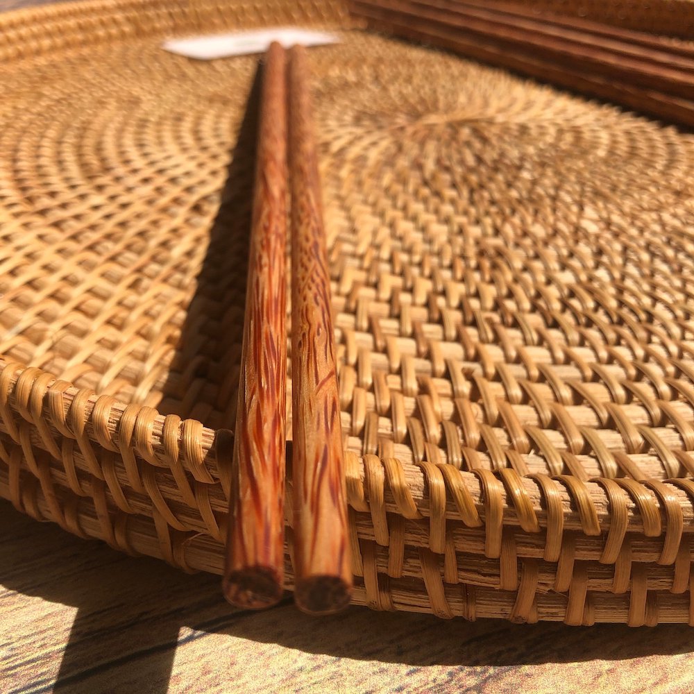 Đũa cái - Đũa chiên xào gỗ dừa L38.5cm - Coconut Wooden Chopsticks