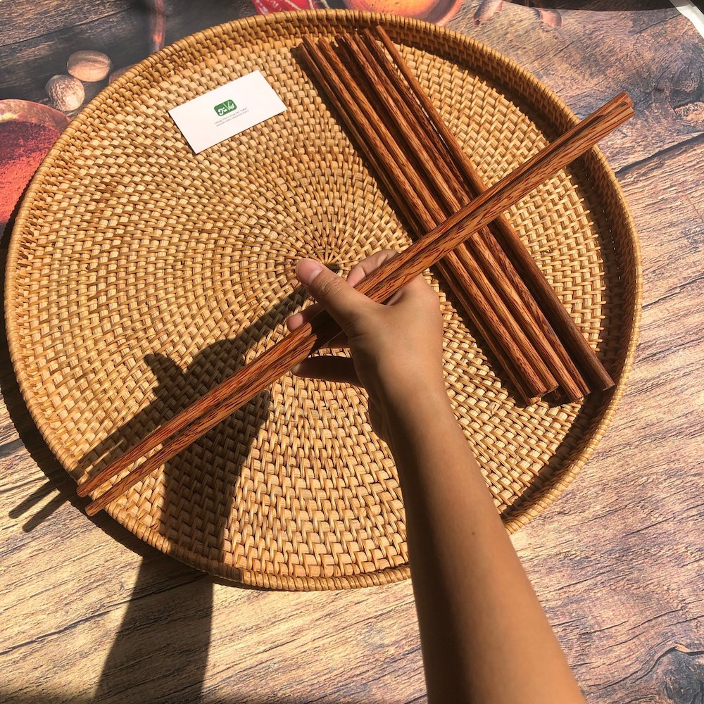 Đũa cái - Đũa chiên xào gỗ dừa L38.5cm - Coconut Wooden Chopsticks