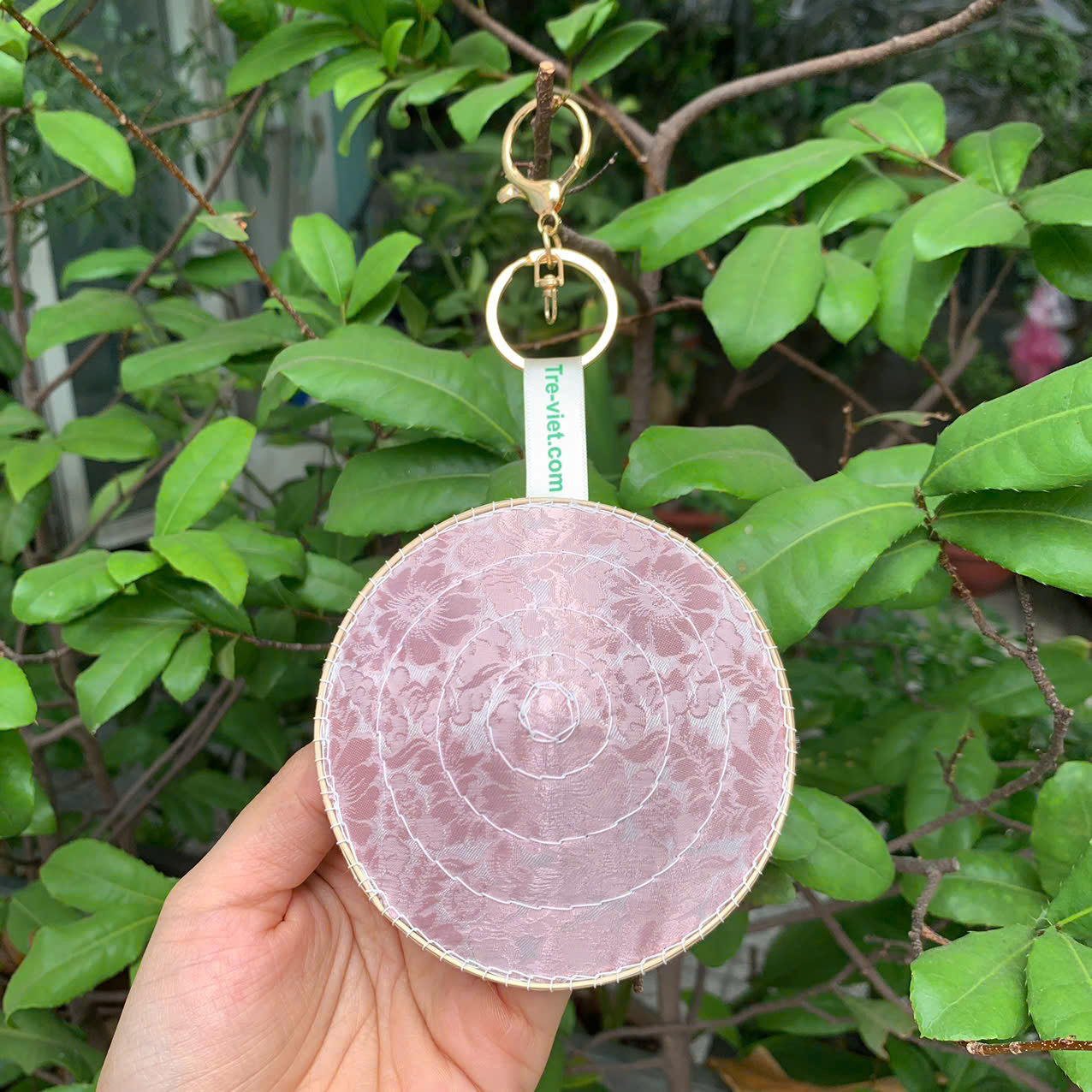 Móc khoá Nón Lá Lụa mini xinh xắn - Charm móc khoá làm quà tặng