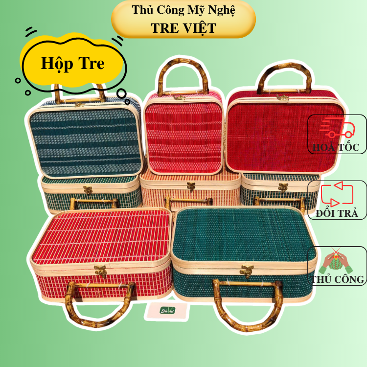 Giỏ Tre Đựng Quà, Hộp Tre Đựng Đồ Đa Năng nhiều mẫu (mới)