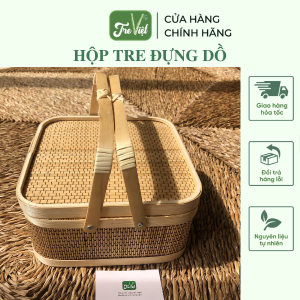 Giỏ Tre Đựng Quà, Hộp Tre Đựng Đồ Đa Năng nhiều mẫu