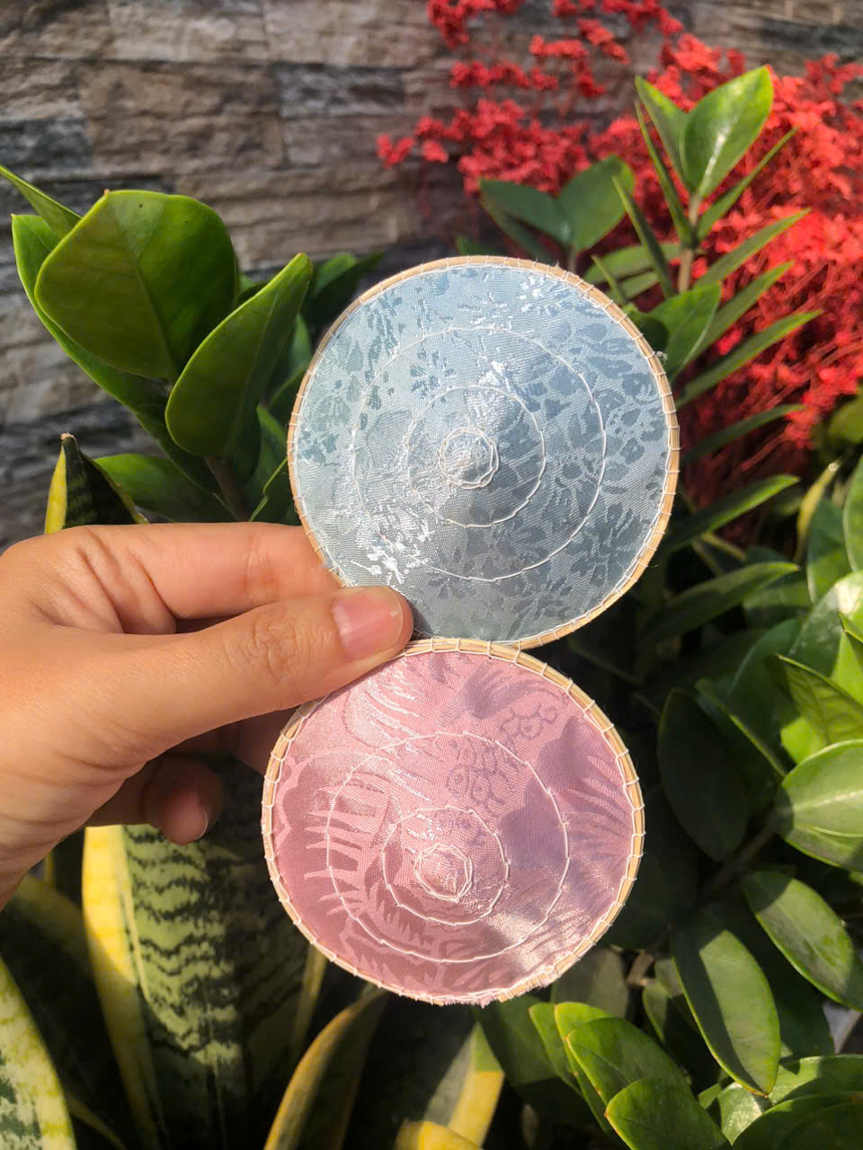 KẸP TÓC Nón lá LỤA mini cực xinh xắn - Kẹp tóc nón lá dễ thương làm quà tặng