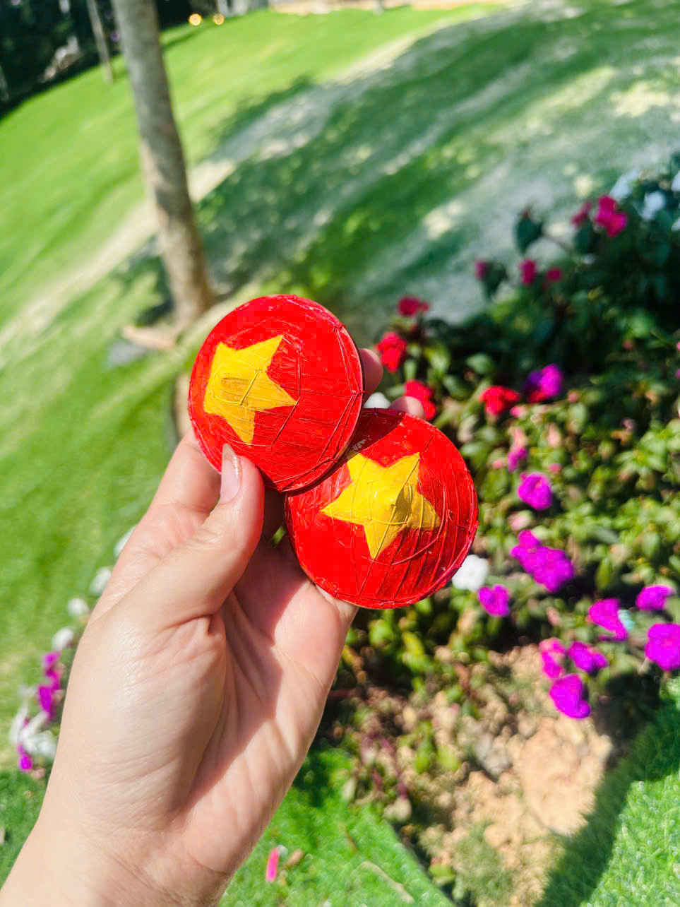 KẸP TÓC Nón lá cờ mini cực xinh xắn - Kẹp tóc nón lá dễ thương làm quà tặng