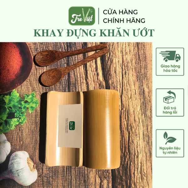 Khay tre đựng khăn ướt cho nhà hàng/ khách sạn - Khay đựng namecard