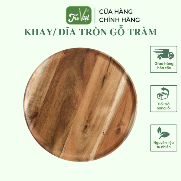 Khay gỗ trang trí đựng đồ ăn chụp ảnh - Thớt gỗ decor cho nhà hàng/ khách sạn/ quán ăn