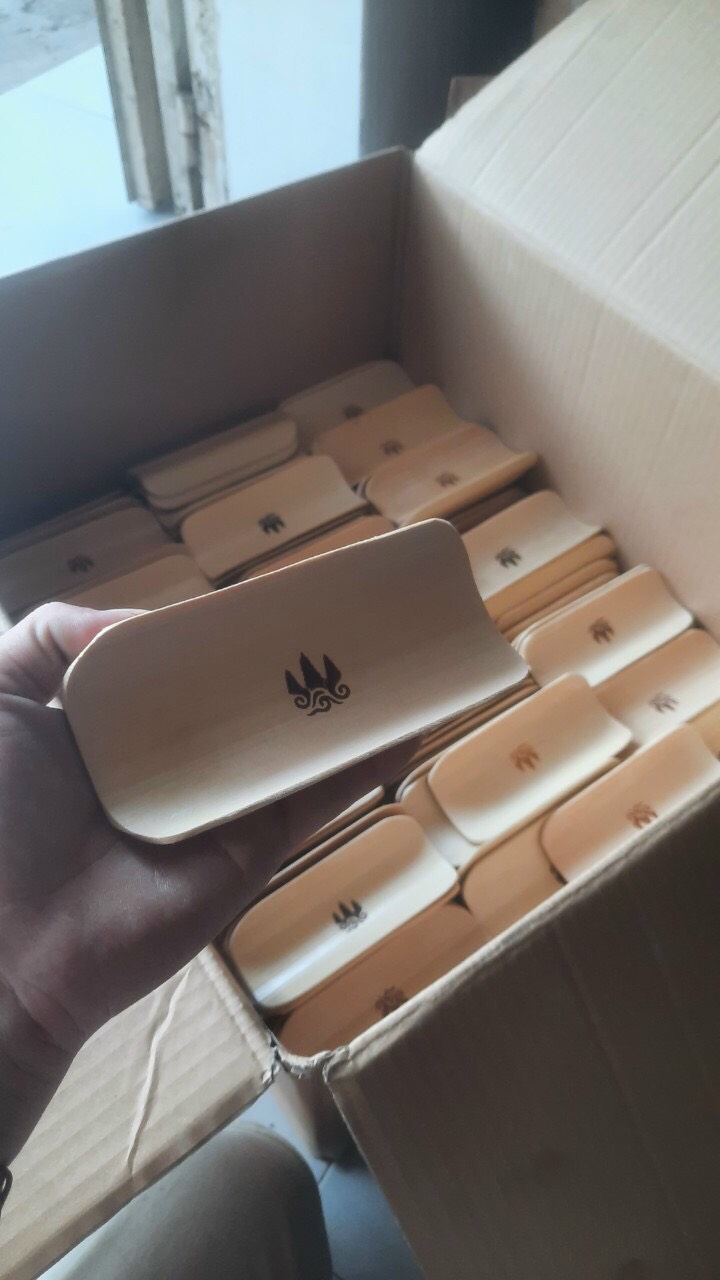 Khay tre đựng khăn ướt cho nhà hàng/ khách sạn - Khay đựng namecard