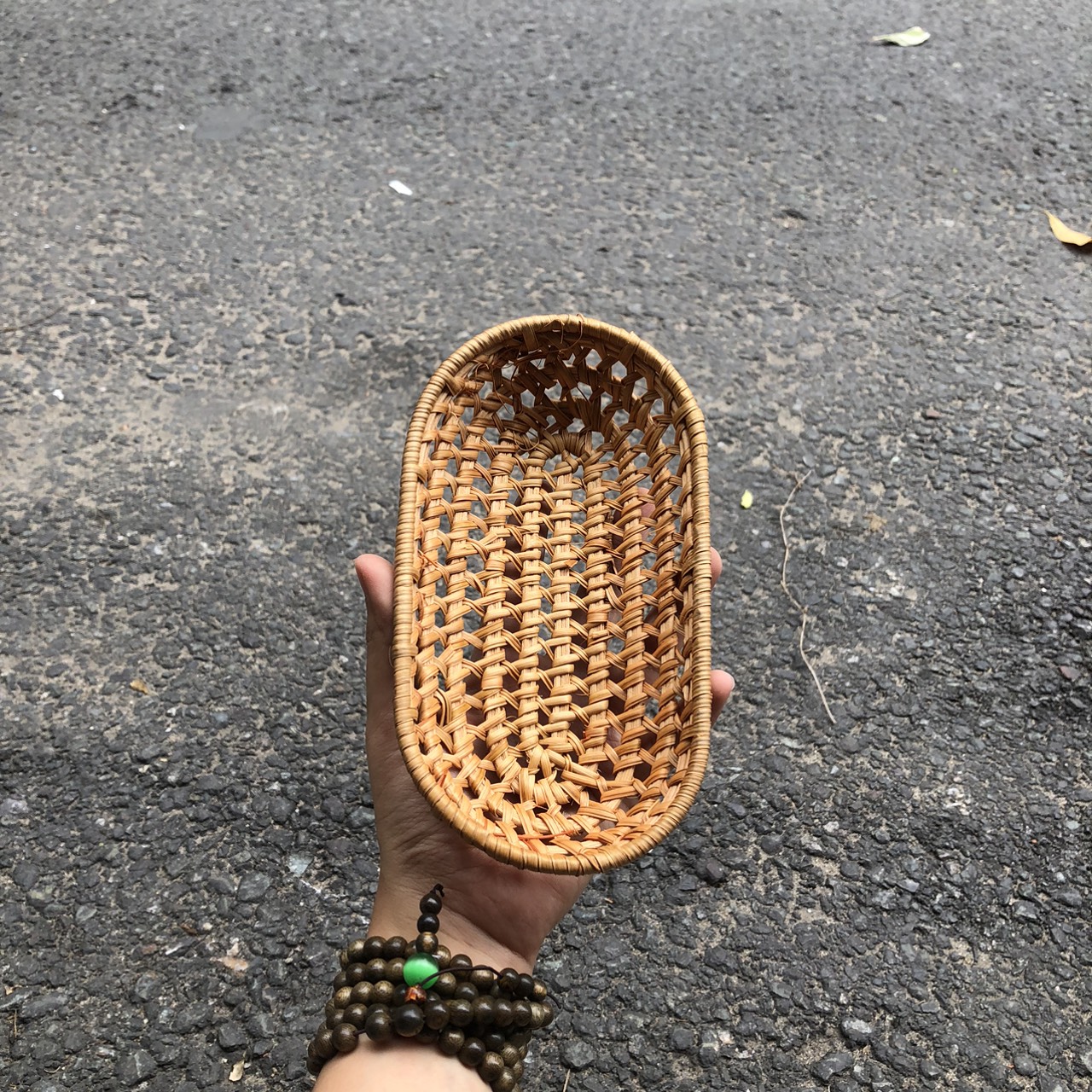 Khay mây đựng bánh mì, khoai tây xinh xắn - Dĩa bánh kẹo trưng bày