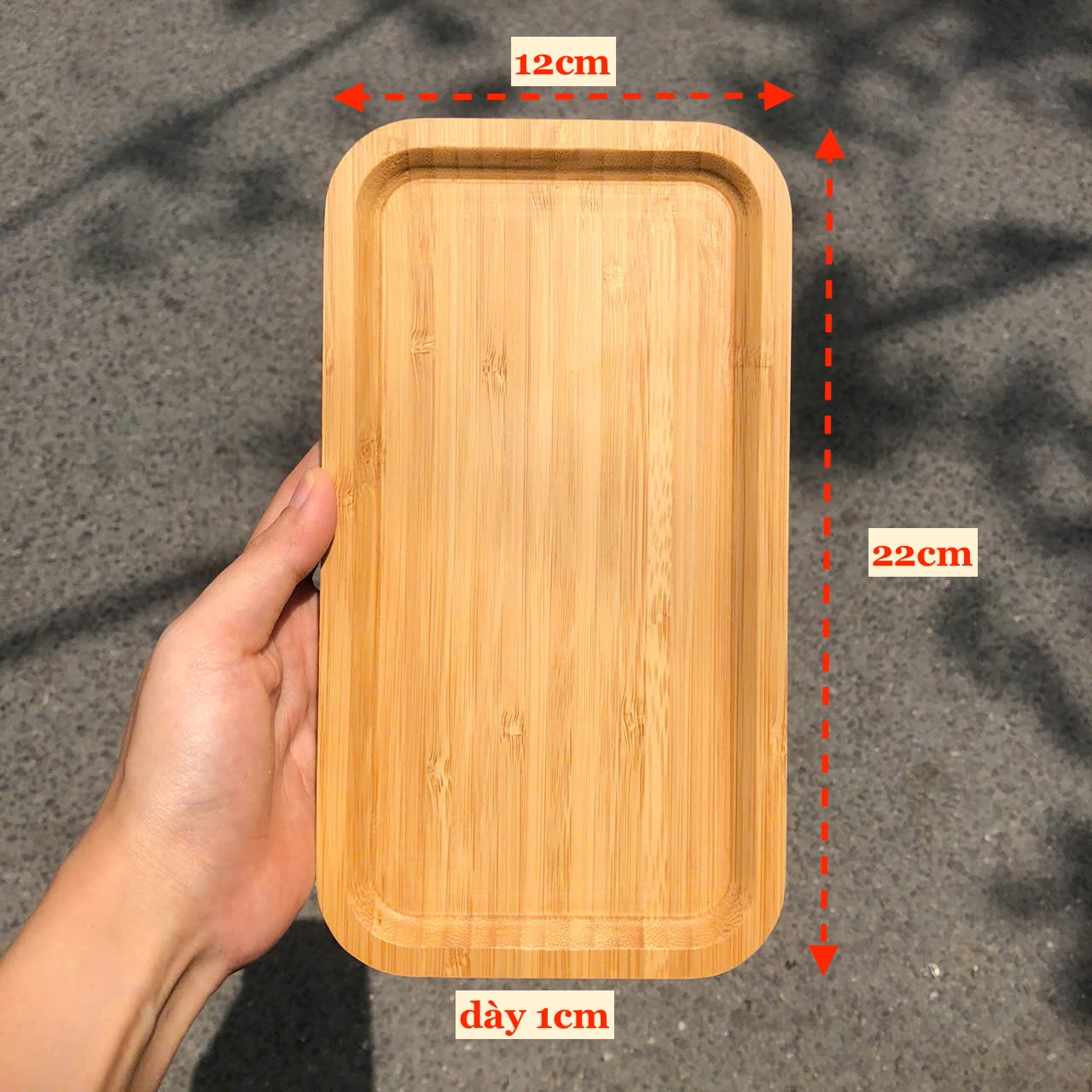 Khay gỗ trang trí đựng đồ ăn chụp ảnh - Thớt gỗ decor cho nhà hàng/ khách sạn/ quán ăn