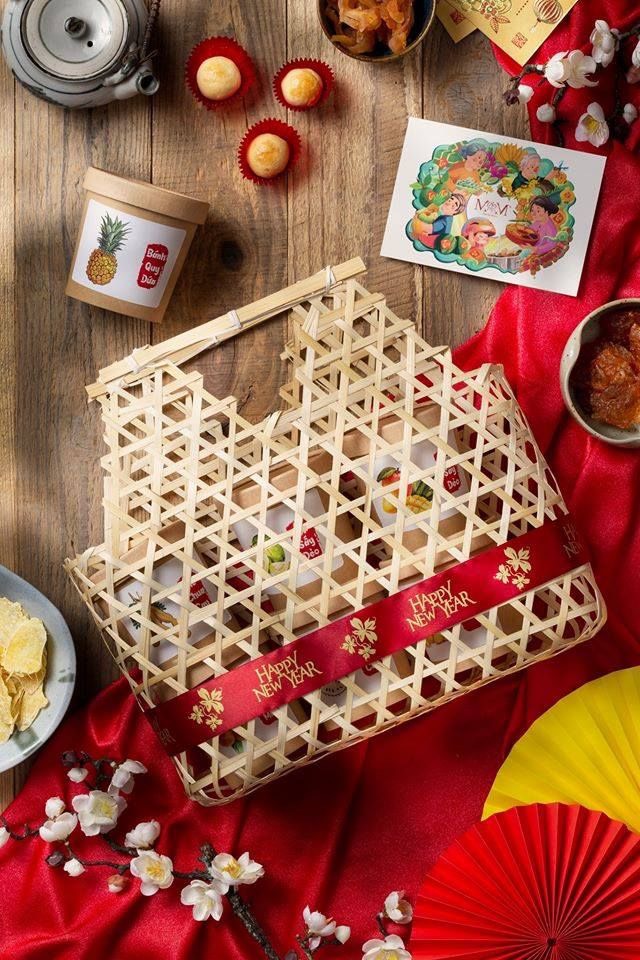 Làn Tre quai cầm to  - Giỏ Tre Đựng Quà Tết - Lẵng Quà Tết