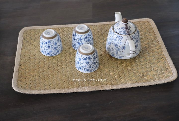 Tấm Lót Bàn Ăn Cỏ Bàng hình chữ nhật Thân Thiện Môi Trường - Placemate