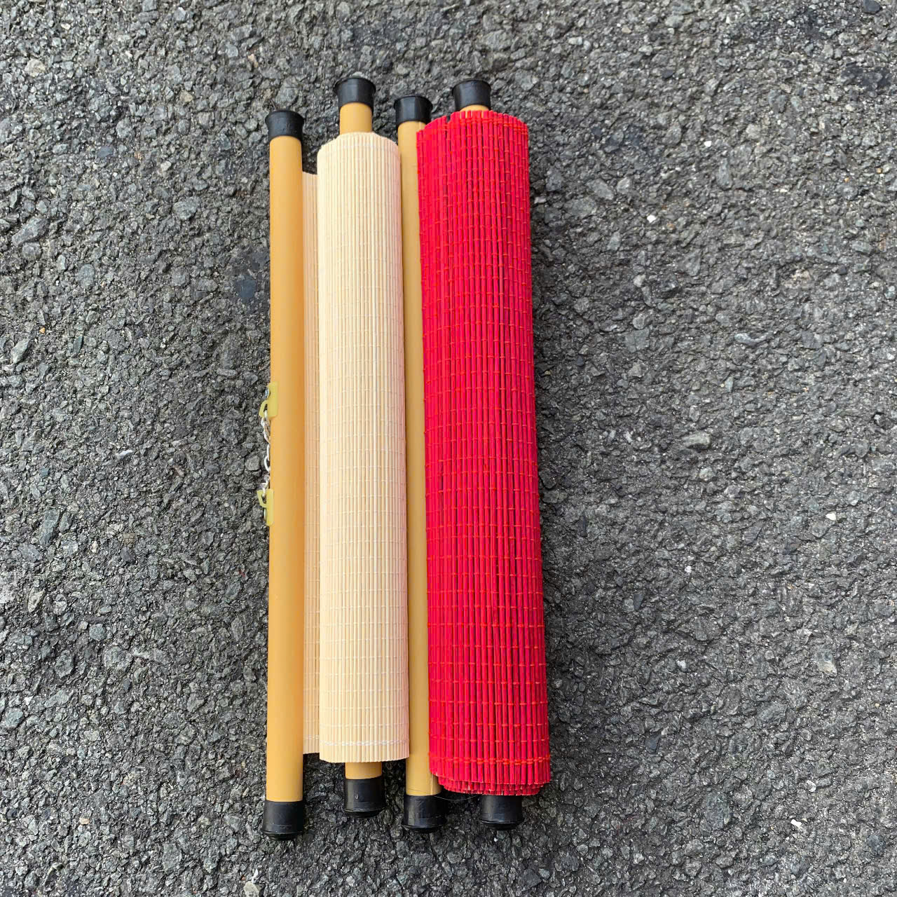 Mành tre 30x60 dán câu đối, vẽ tranh - Mành tăm tre trang trí Tết decor (có ống treo)