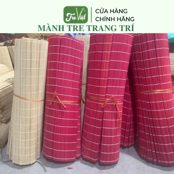 Mành tre trang trí Tết, mành tăm tre nhiều kích thước dùng treo tường