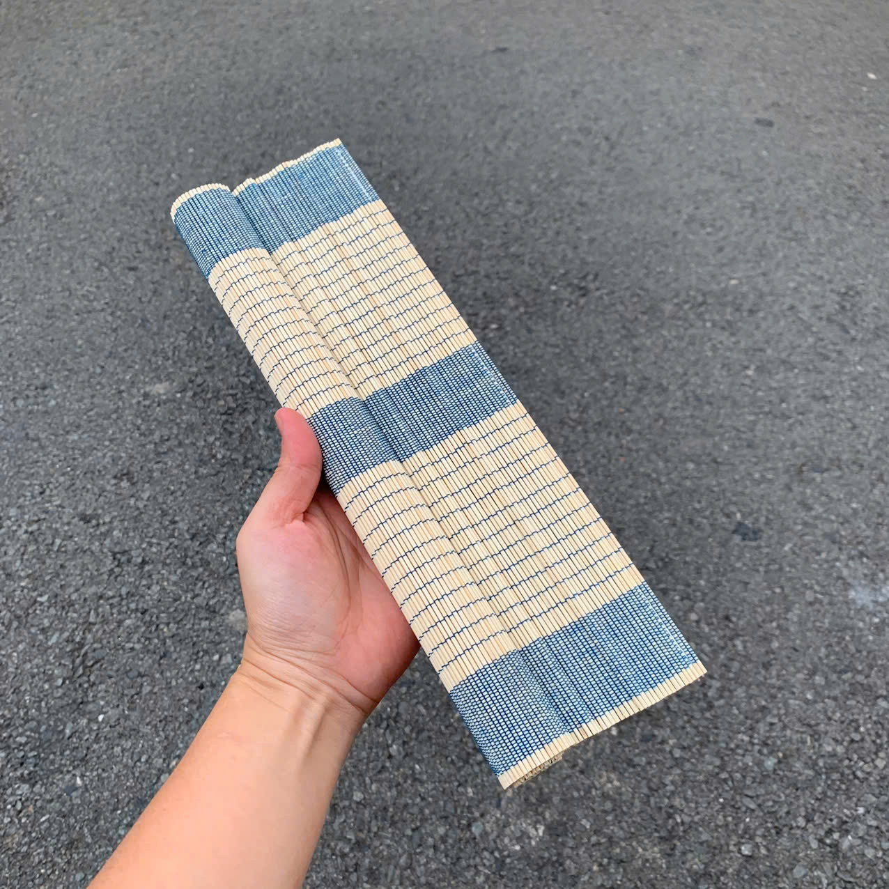 Tấm lót bàn ăn mành tre 30x40cm , mành treo Tết mini dùng dán chữ decor