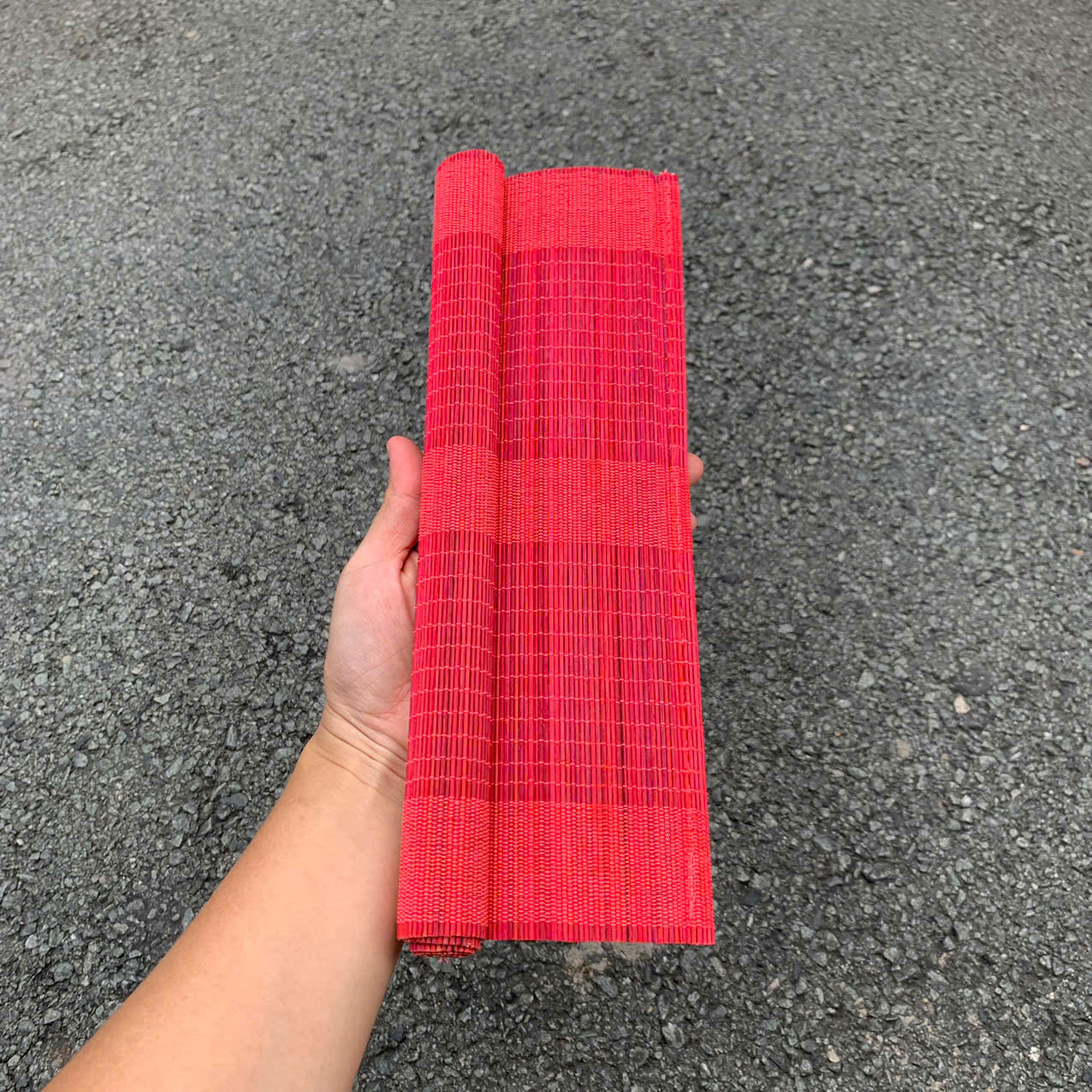 Tấm lót bàn ăn mành tre 30x40cm , mành treo Tết mini dùng dán chữ decor