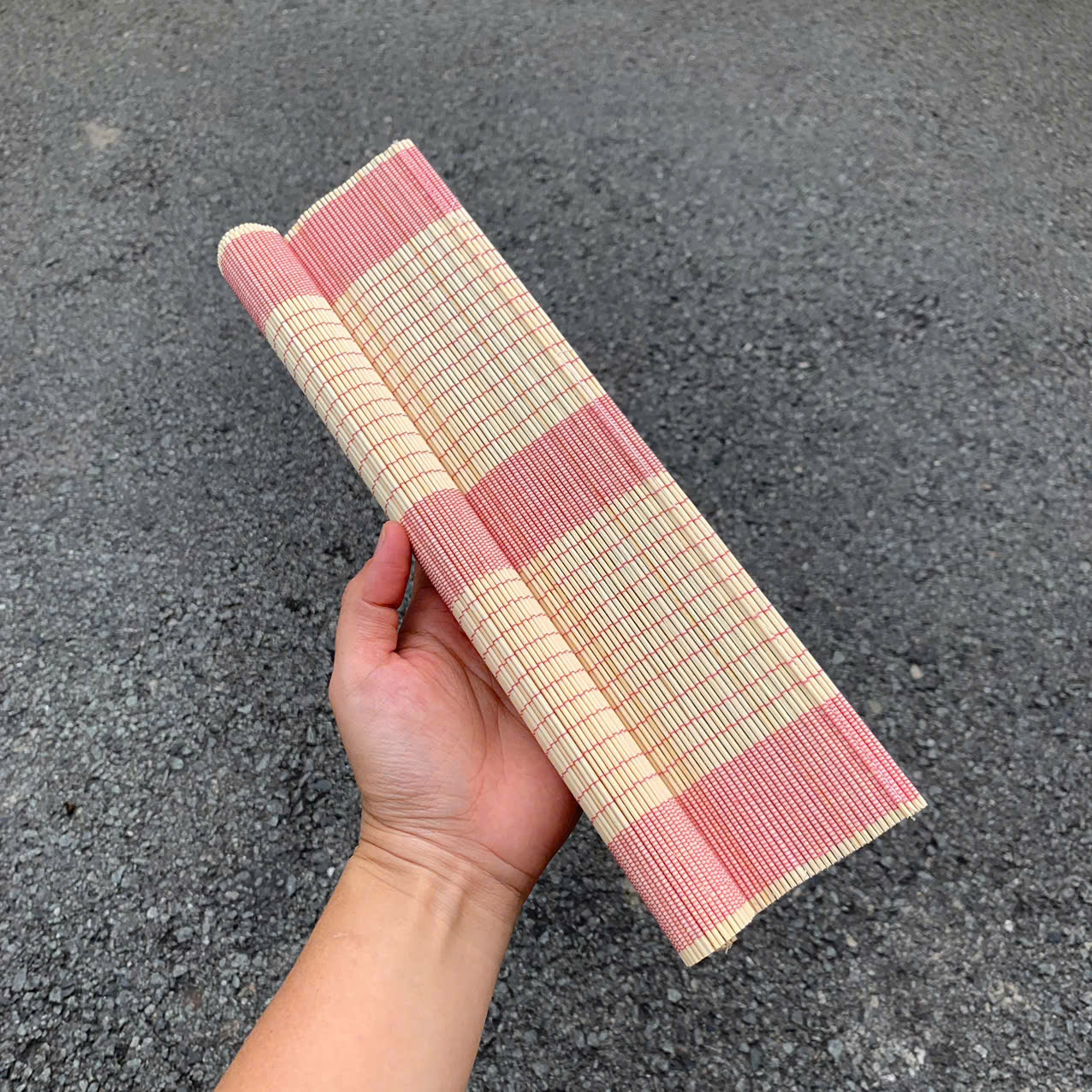 Tấm lót bàn ăn mành tre 30x40cm , mành treo Tết mini dùng dán chữ decor