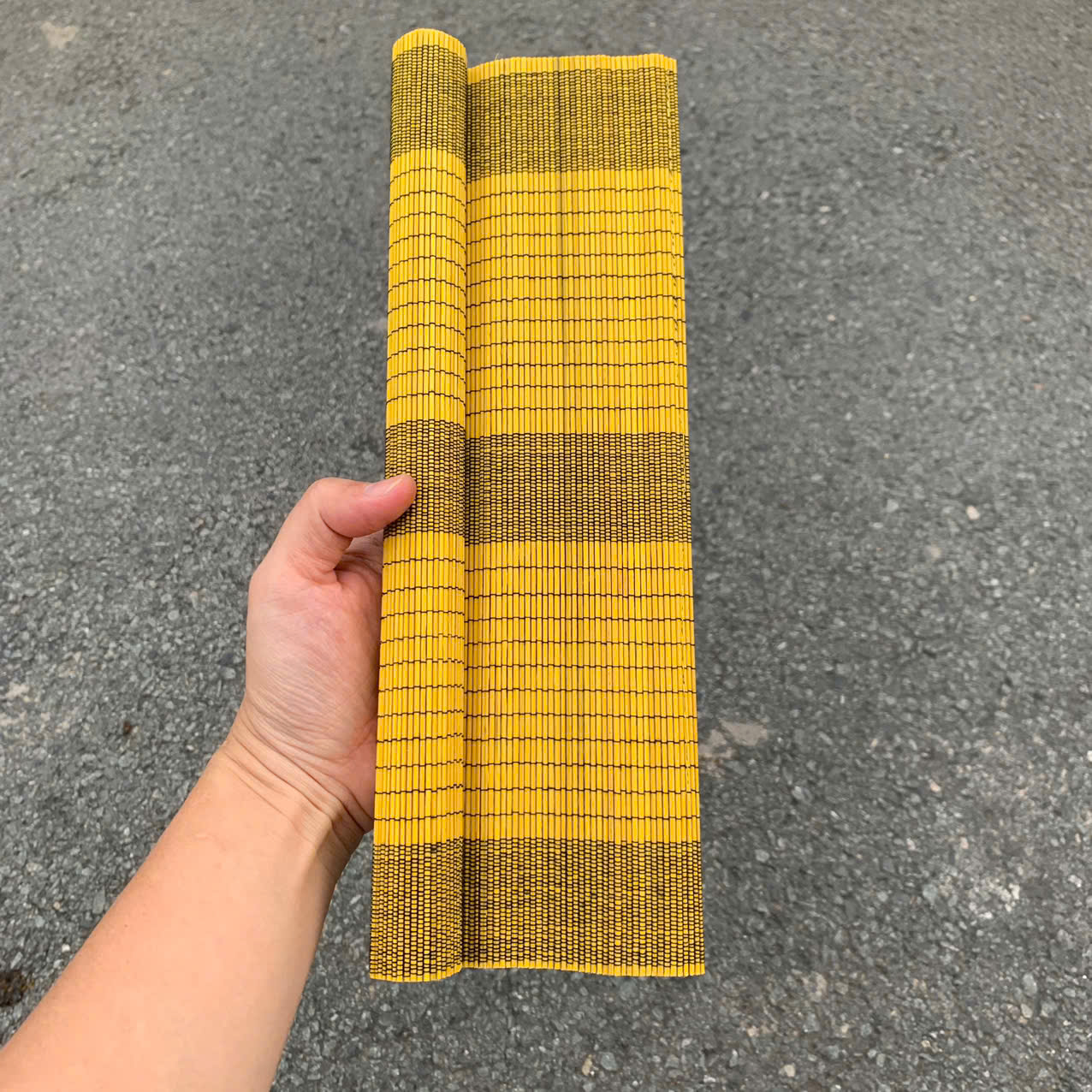 Tấm lót bàn ăn mành tre 30x40cm , mành treo Tết mini dùng dán chữ decor