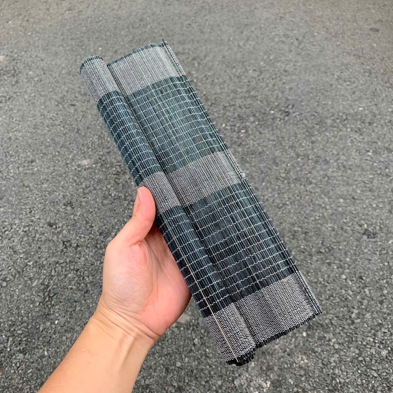 Tấm lót bàn ăn mành tre 30x40cm , mành treo Tết mini dùng dán chữ decor