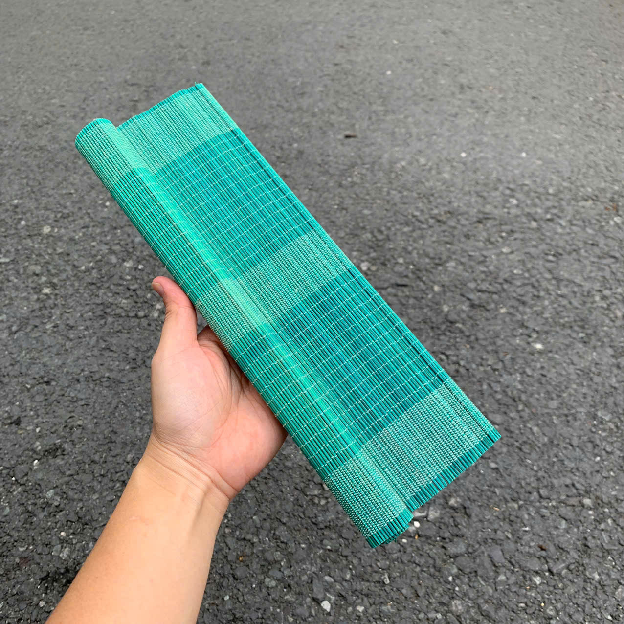 Tấm lót bàn ăn mành tre 30x40cm , mành treo Tết mini dùng dán chữ decor