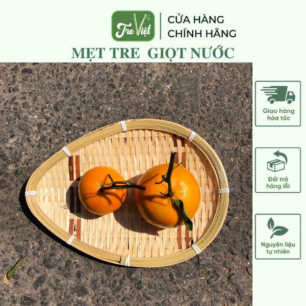 Mẹt Tre Hình Giọt Nước - Dĩa tre đựng đồ chụp ảnh