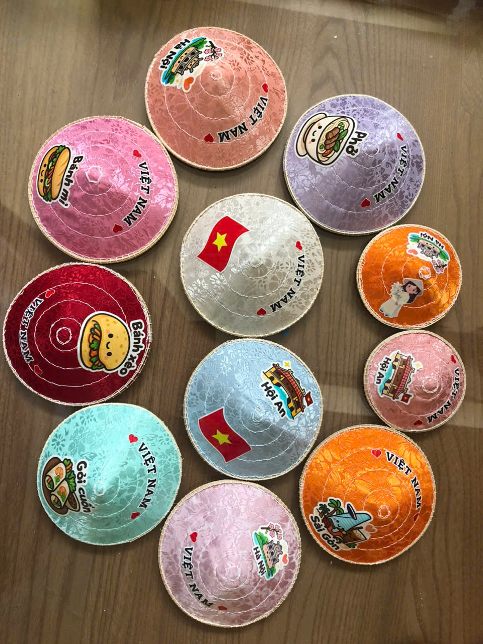 Móc khoá Nón Lá Lụa mini xinh xắn - Charm móc khoá làm quà tặng