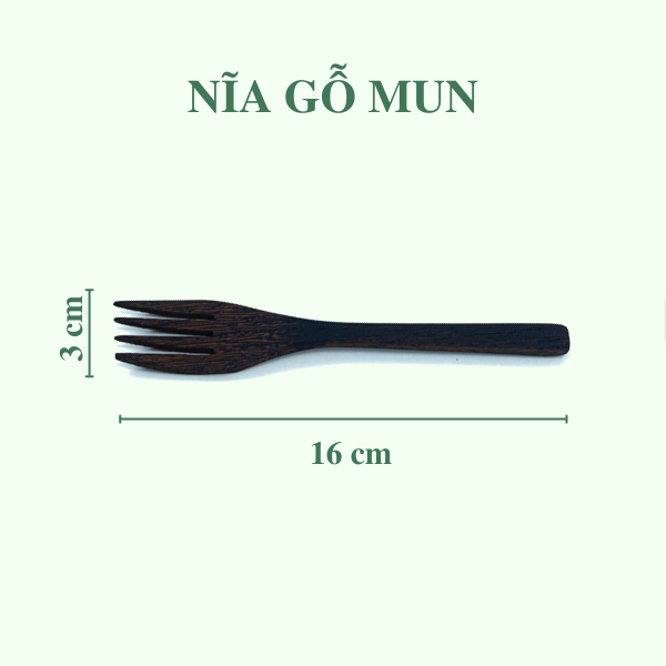 Nĩa gỗ mun - Ebony Wooden Fork