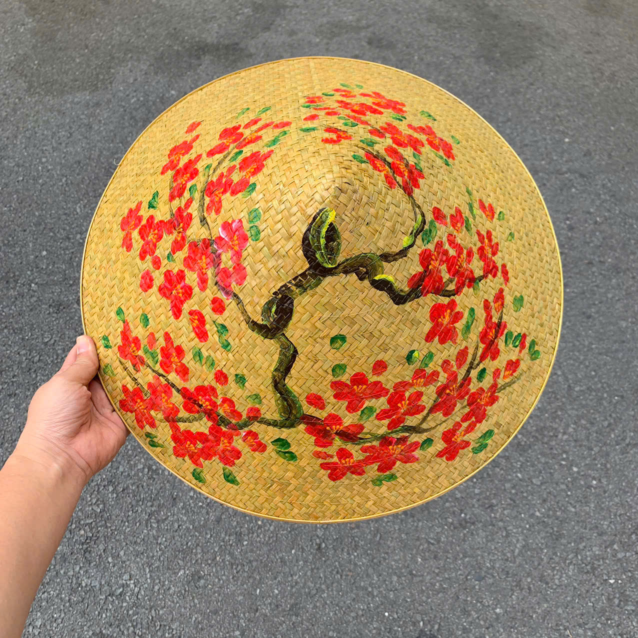 Nón lá cỏ bàng vẽ nhiều mẫu - Nón cỏ chắc chắn (mẫu đẹp)