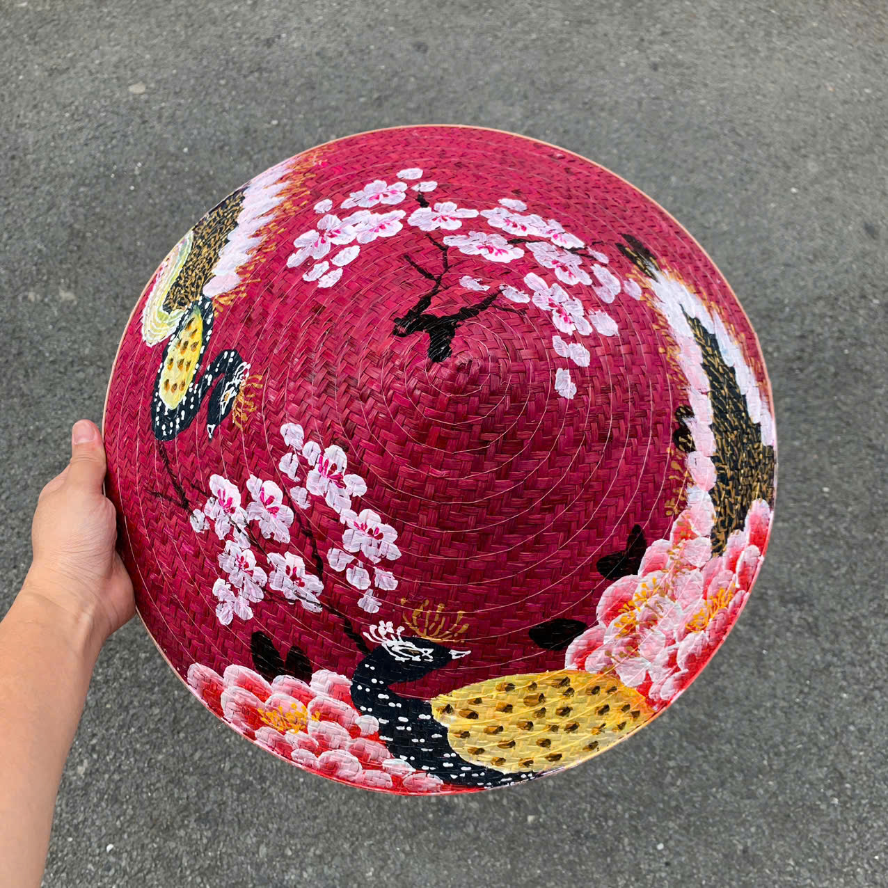 Nón lá cỏ bàng vẽ nhiều mẫu - Nón cỏ chắc chắn (mẫu đẹp)