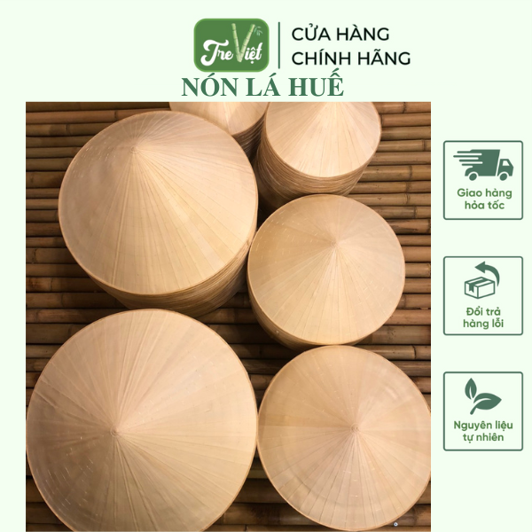 Nón lá Huế trang trí deco phong cách đồng quê -  Nón lá biểu diễn văn nghệ nhiều kích thước