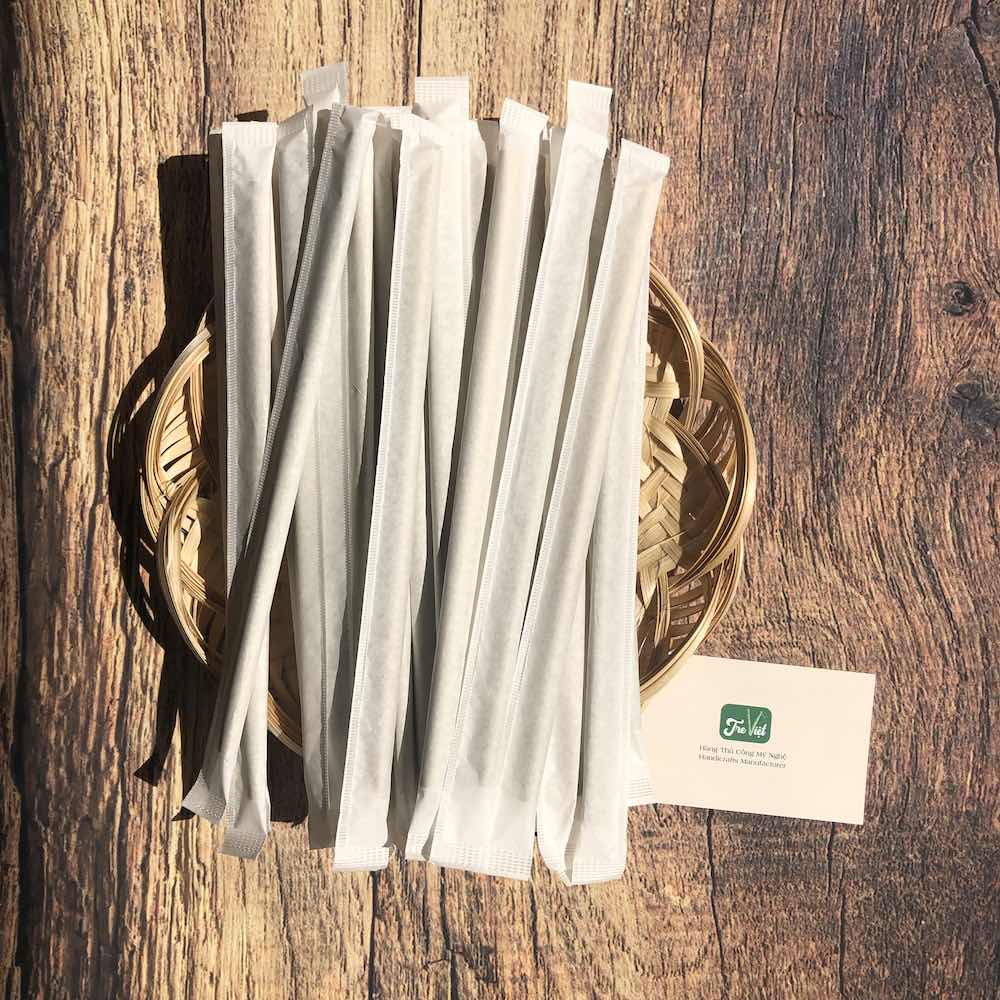 Combo 200 Ống Hút Cỏ Bọc Giấy cho quán ăn/ nhà hàng/ khách sạn