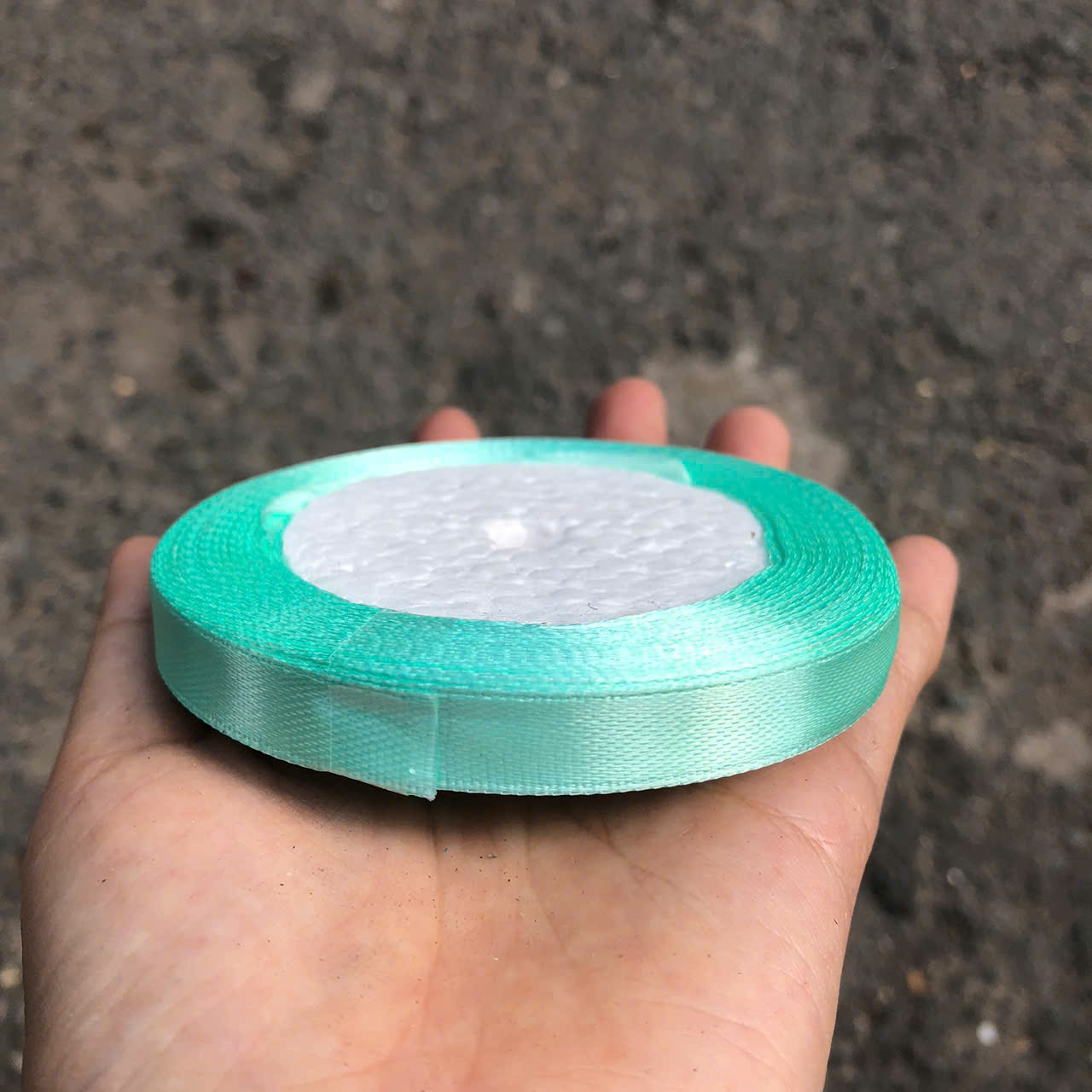 [1cm] Ruy Băng Lụa Đỏ Hồng Xanh - Ruy Băng trơn 1cm dài 22cm