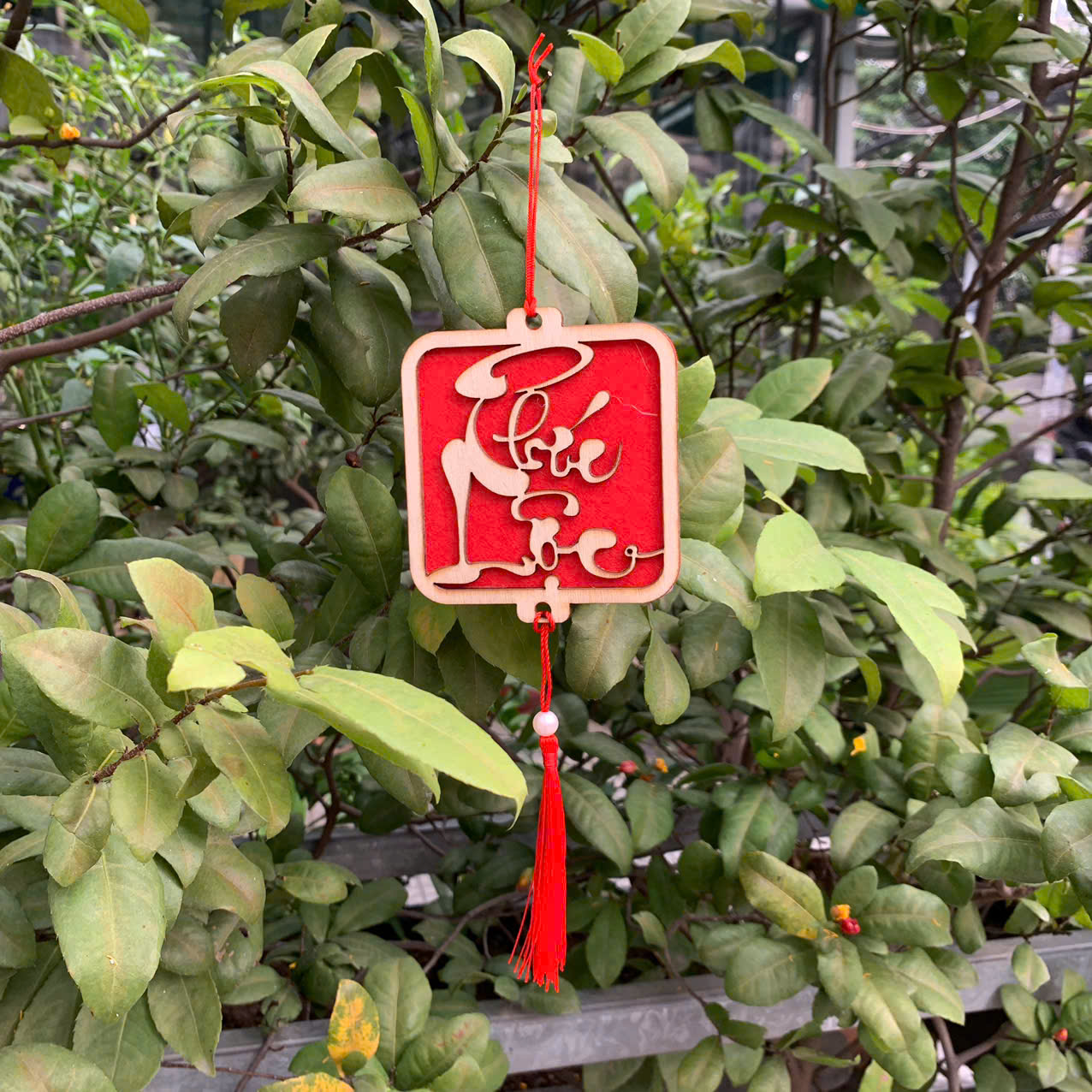 TAG GỖ treo trang trí hộp quà - THẺ TREO trang trí Tết, treo mai đào