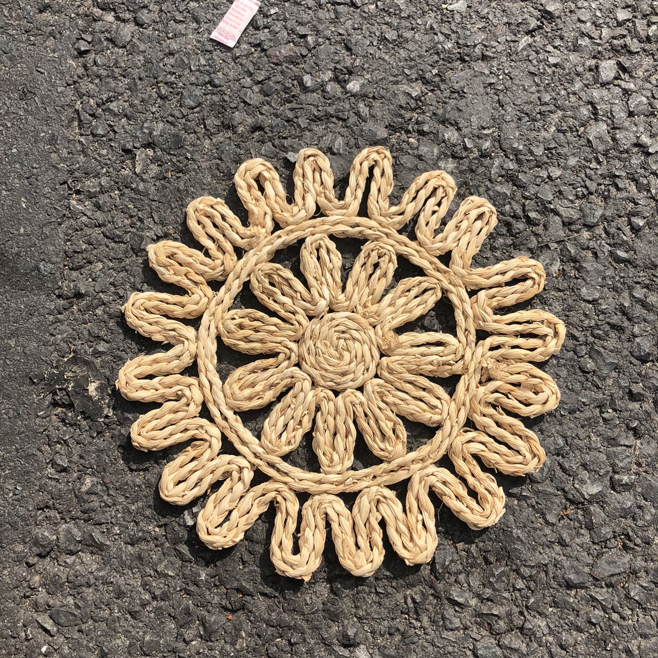 Thảm cói - Tấm lót hoạ tiết - Trải bàn, decor, trang trí tường