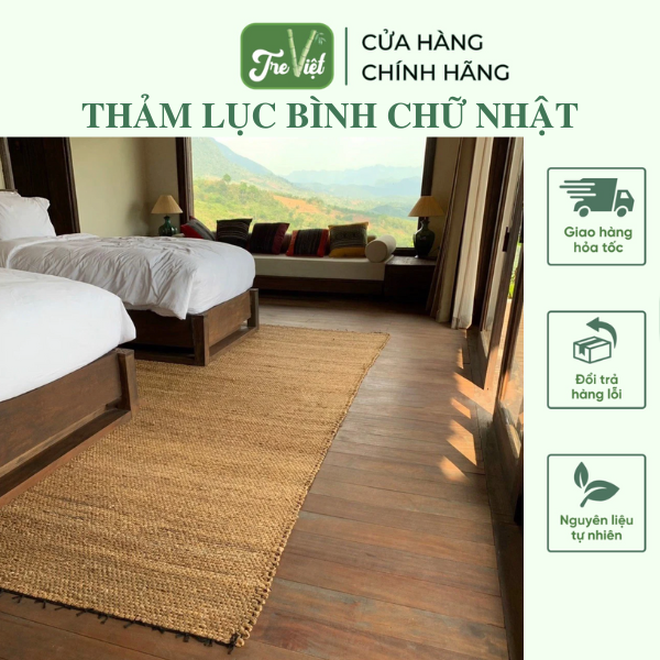 Thảm Trải Sàn Lục Bình hoặc lục bình sọc phối cói (Mẫu mới)