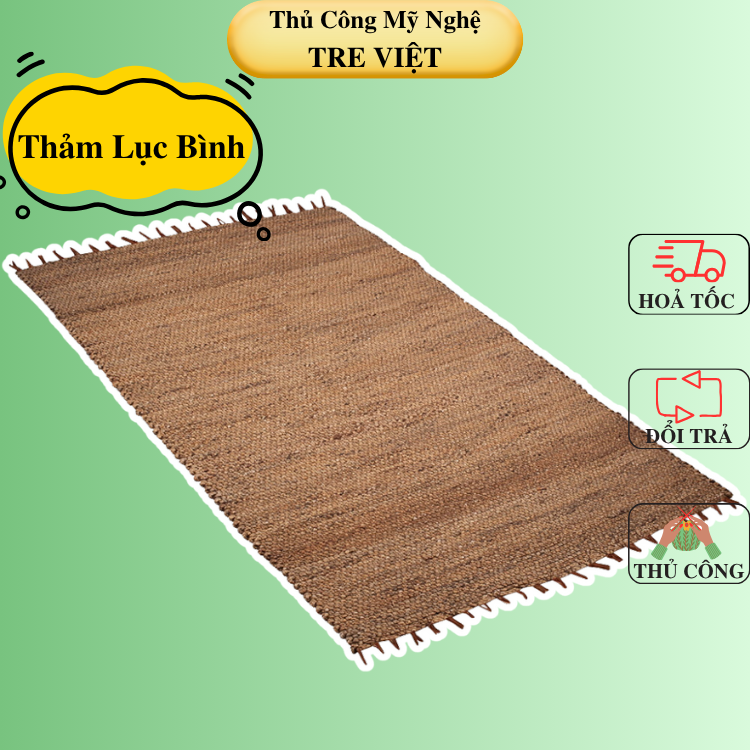 Thảm Trải Sàn Lục Bình hoặc lục bình sọc phối cói (Mẫu mới)