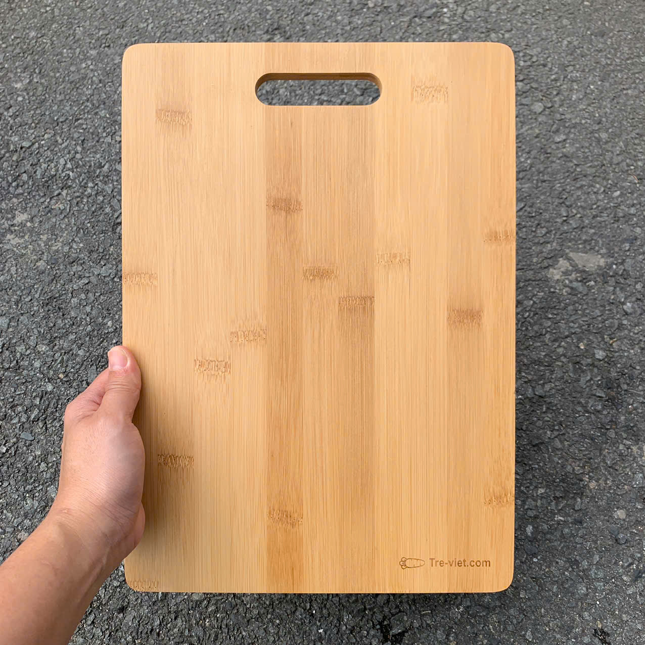 Thớt Tre Tròn Đẹp - Thớt Tre hình chữ nhật