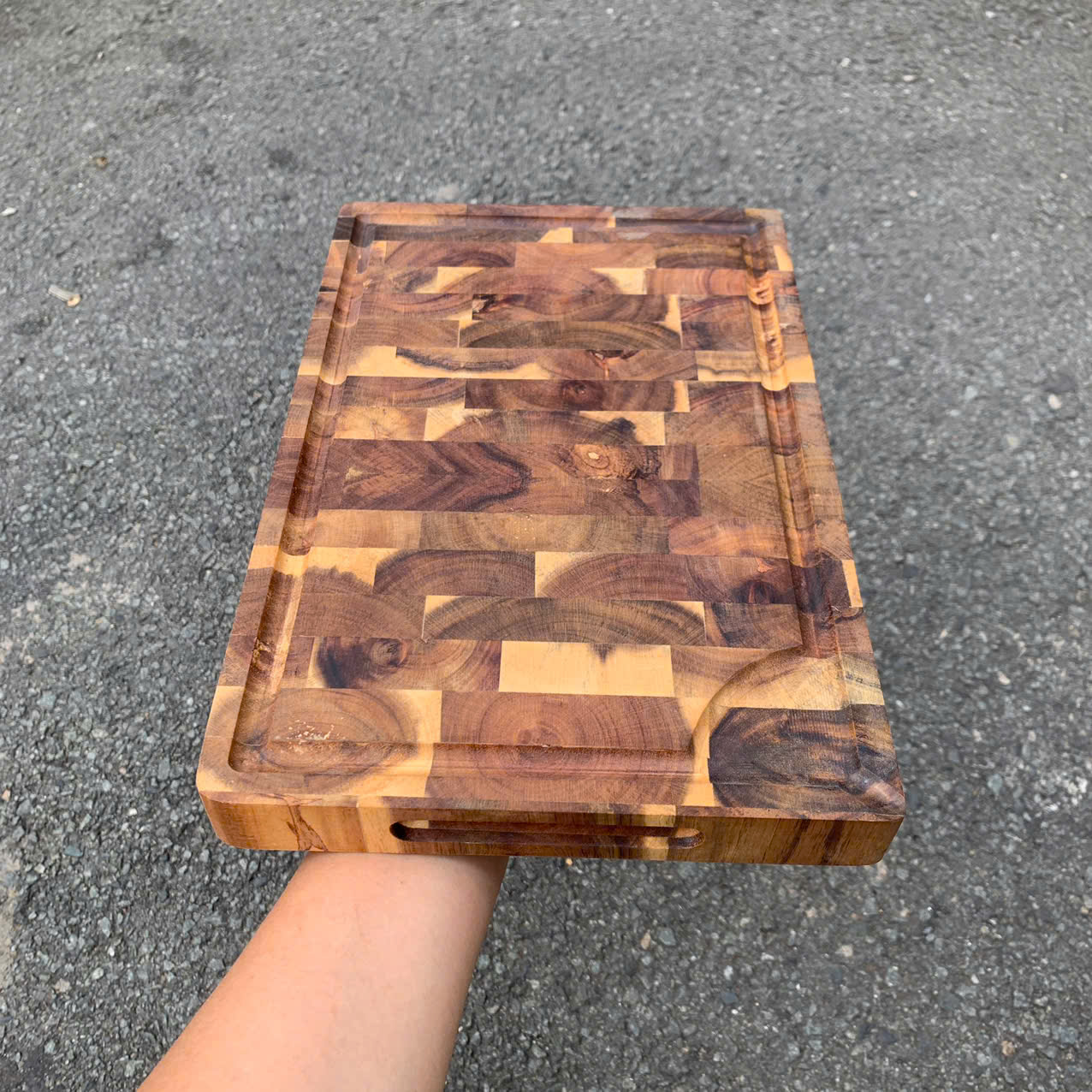 Thớt gỗ Teak 30x20x2.5cm - Thớt gỗ Tếch hình chữ nhật