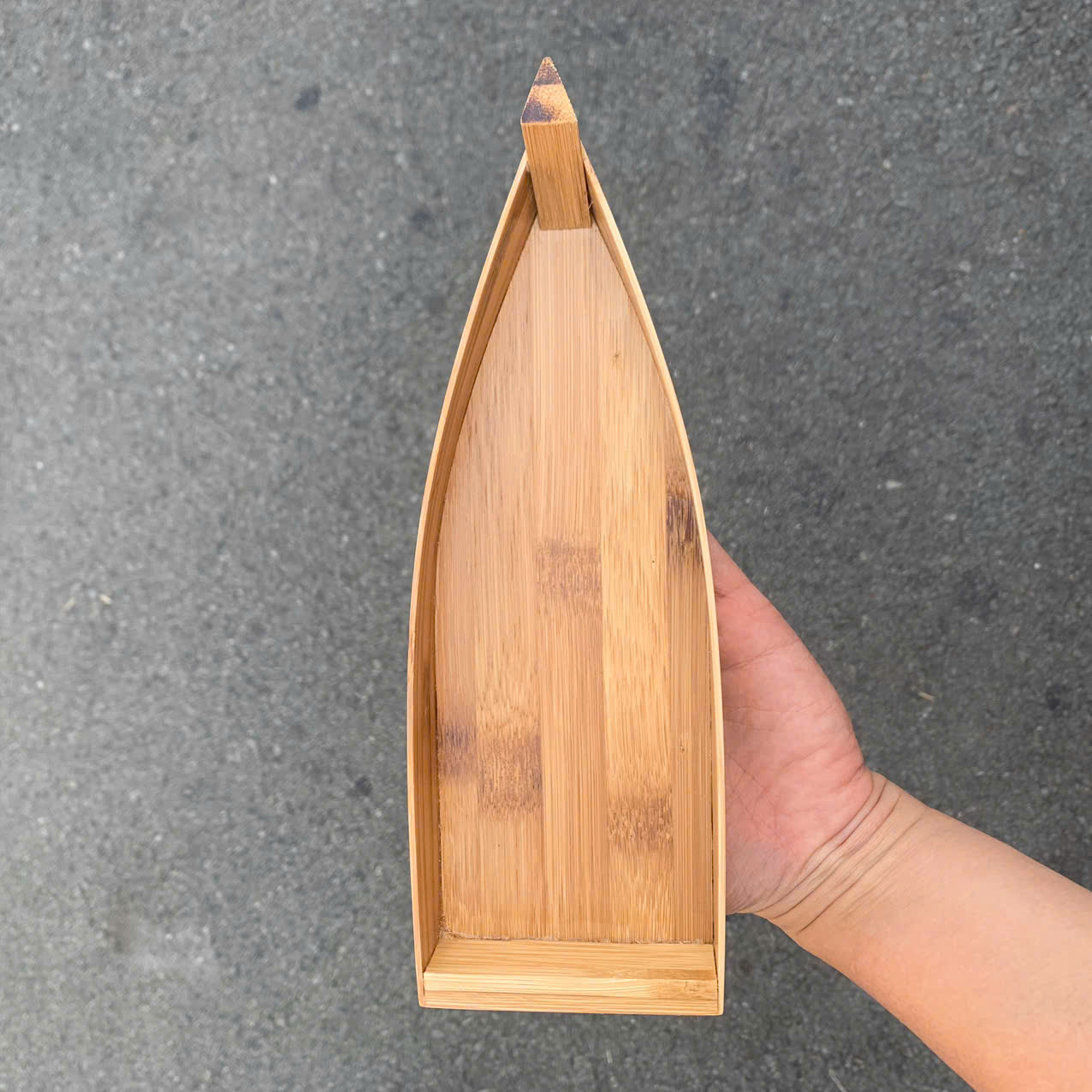 Thuyền tre sushi - thuyền tre mini trang trí đựng đồ ăn