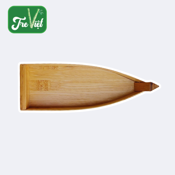 Thuyền tre sushi - thuyền tre mini trang trí đựng đồ ăn