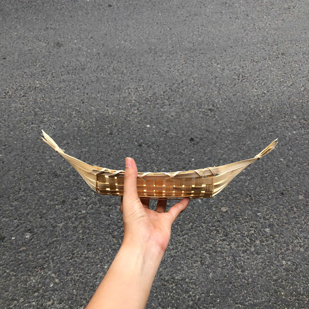 Thuyền Tre Đựng bánh kẹo Trang Trí - Dĩa tre đựng đồ chụp ảnh