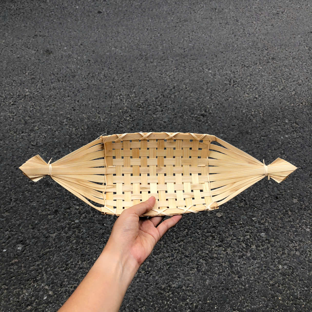 Thuyền Tre Đựng bánh kẹo Trang Trí - Dĩa tre đựng đồ chụp ảnh