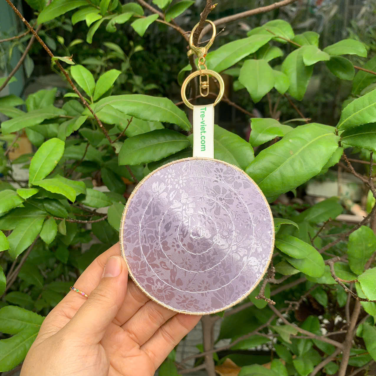 Móc khoá Nón Lá Lụa mini xinh xắn - Charm móc khoá làm quà tặng