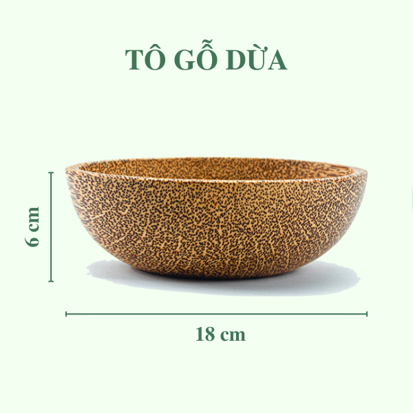 Chén gỗ dừa - Tô gỗ dừa - Coconut Wooden Bowl