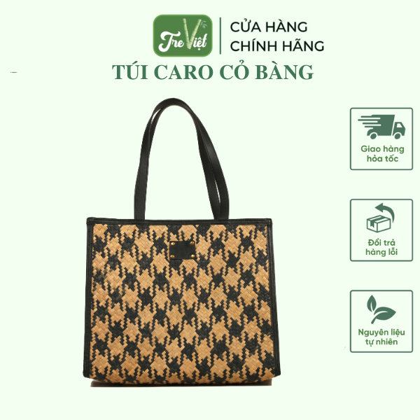 Túi Xách Caro Cỏ Bàng đi làm đi chơi