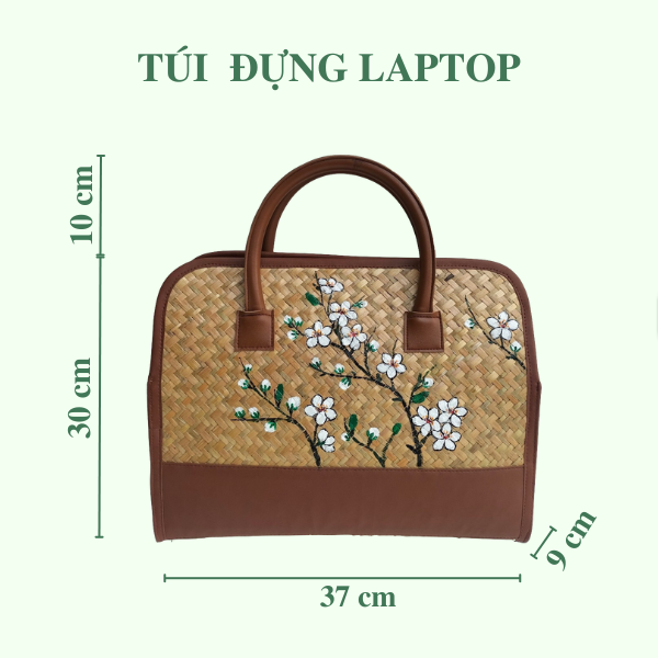 Túi laptop lớn có vẽ cúc